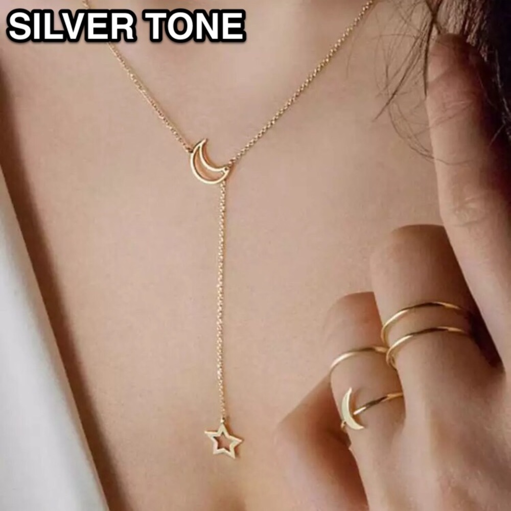 🔴5/$15🔴CLEARANCE Silver Moon Dainty Choker NEW - Picture 12 of 12
